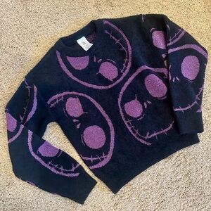 Disney Nightmare Before Christmas Girls Sweater 10/12 New
